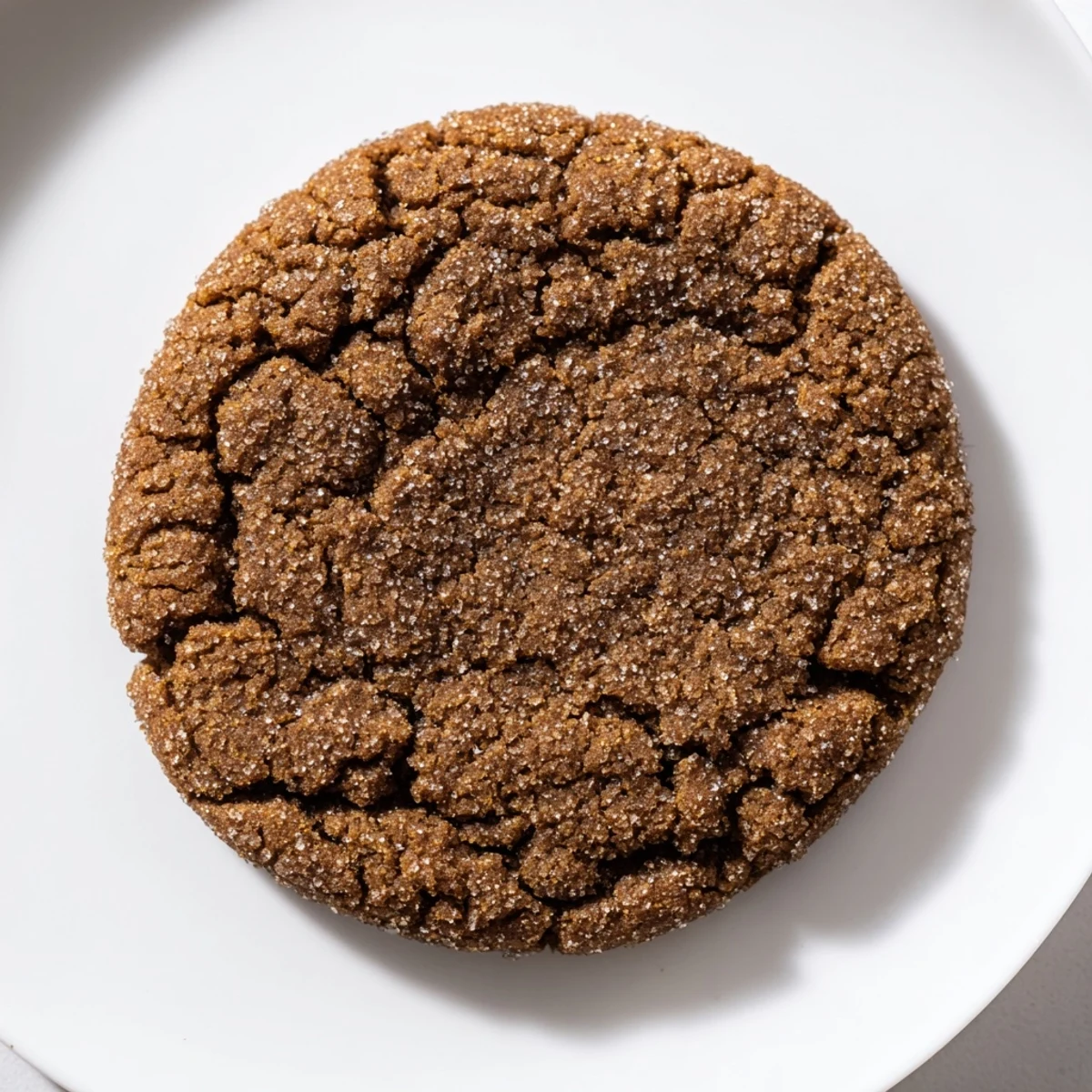 Golden, glistening Chewy Soft Molasses Cookies piled neatly; ready to enjoy on a dessert plate.