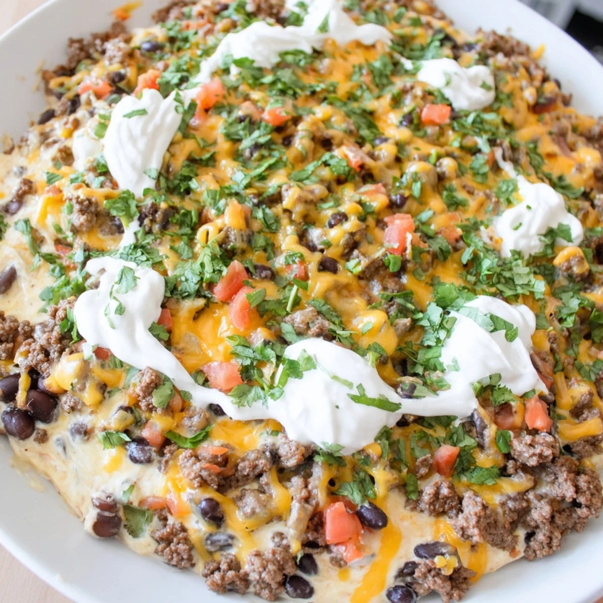 Get ready for a crowd-pleaser! This cheesy Slow Cooker Cream Cheese Taco Dip is warm, flavorful, and irresistible.