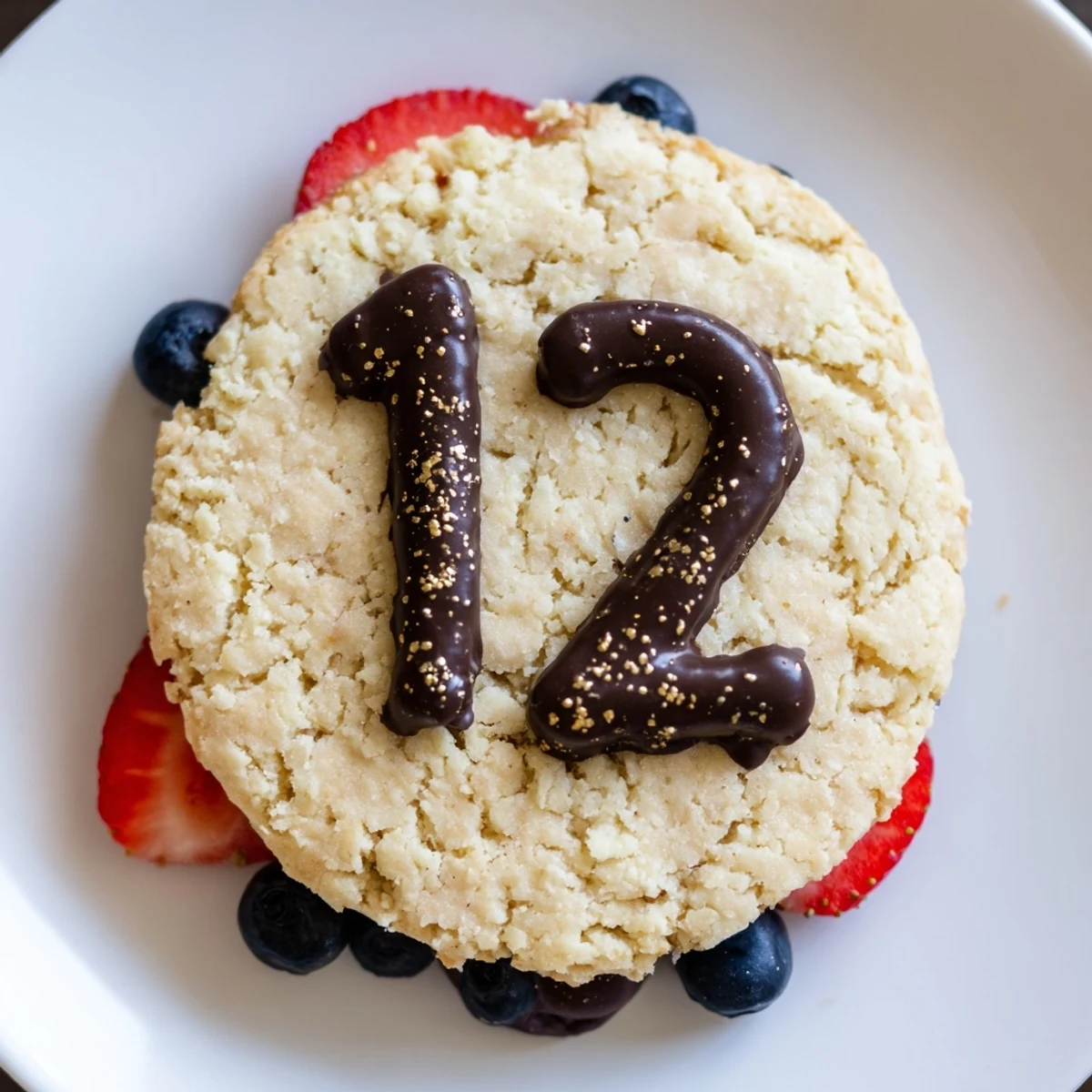 Sparkling Clock Countdown Platter arranged with fresh fruit and pastries for New Year's Eve delight.