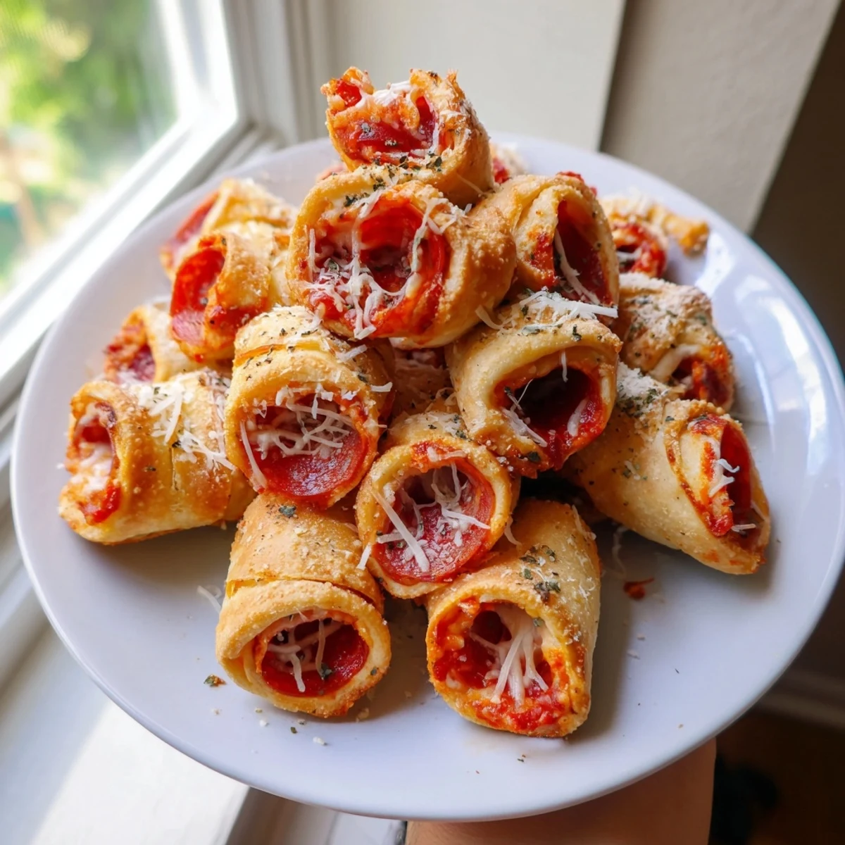 Air fryer pizza rolls