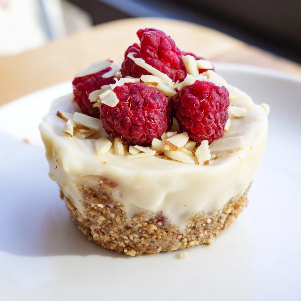 Enjoy a visual of homemade protein cheesecake cups, showing a no-bake, protein-packed treat.