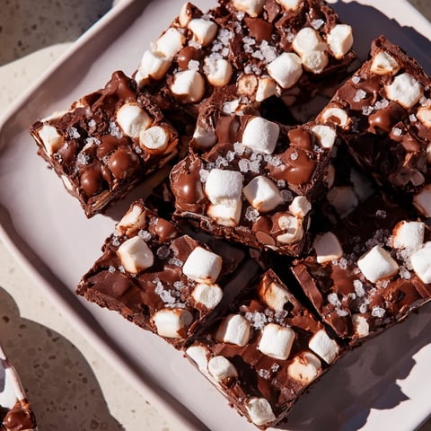 Squares of easy marshmallow fudge, creamy, rich, and perfect for sharing or gifting.