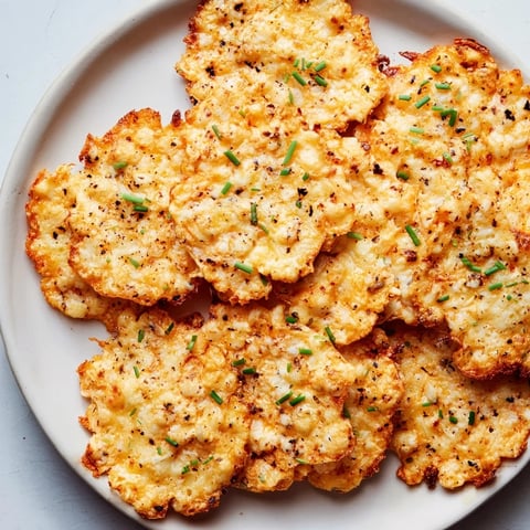 Golden and crispy cottage cheese chips, baked to perfection for a satisfying snack.