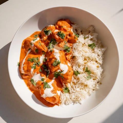 Butter Chicken and Rice Pilaf