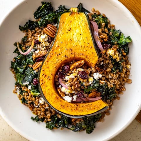 Farro Mustard Greens Salad