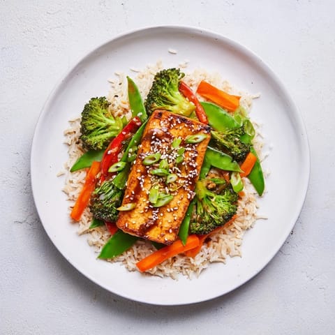 Pressed Tofu Steaks Vegetables