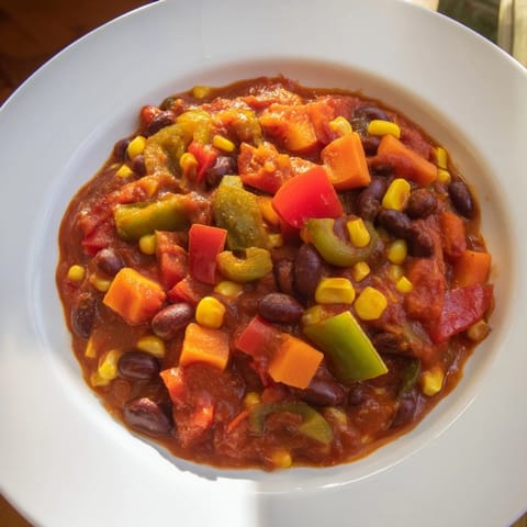 Hearty Veggie Chili Beans Corn