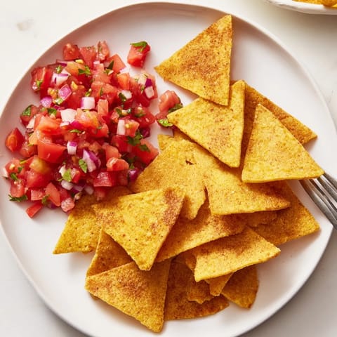Air Fryer Tortilla Chips Salsa