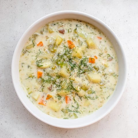 Creamy Dill Pickle Soup