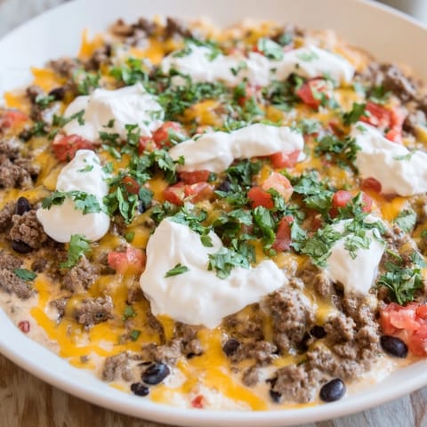 In a slow cooker, this melty Slow Cooker Cream Cheese Taco Dip features delicious ground beef and flavorful salsa.