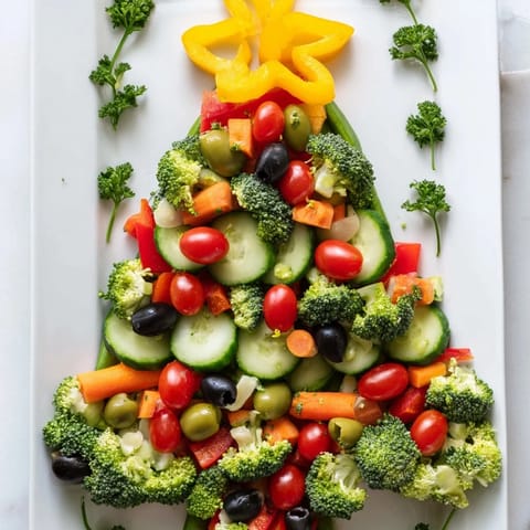Healthy Christmas Veggie Tree