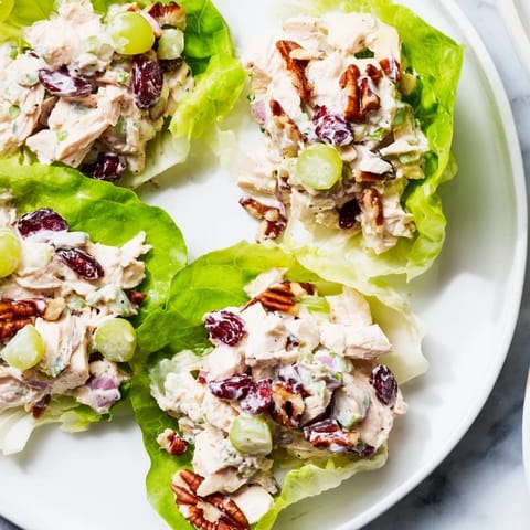 Simplified Festive Chicken Salad Cups