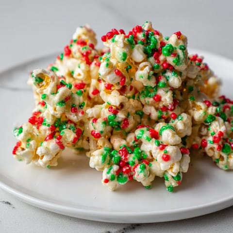 Popcorn Piles Red Green