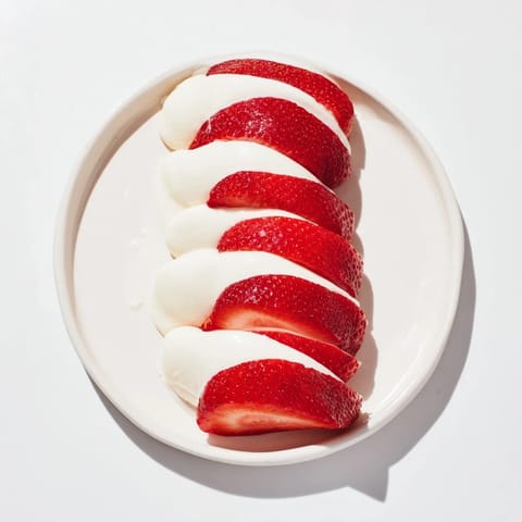 Yogurt Dipped Strawberry Half-Circle
