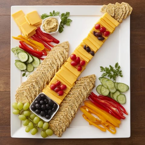 Rock Star Guitar Snack Platter