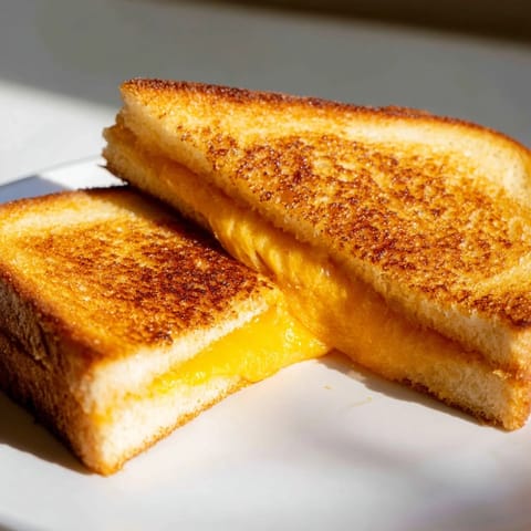 Enjoy a quick, easy air fryer grilled cheese; the ultimate comfort food for a cozy lunch.