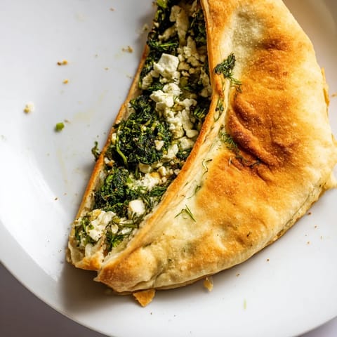 Turkish Spinach Feta Flatbread