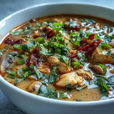 Thai Coconut Curry Soup Bowl