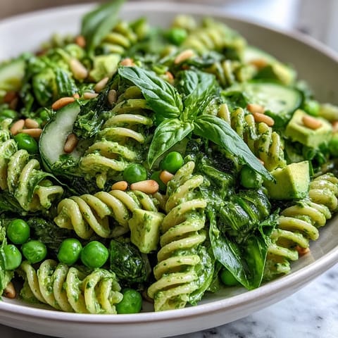 Spring Green Goddess Pasta Salad