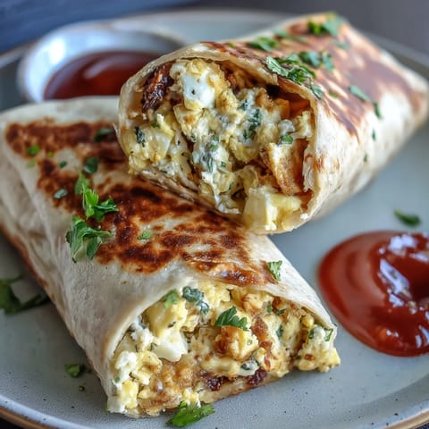 High Protein Breakfast Burritos