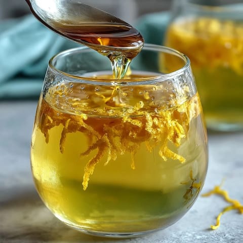 Zesty Homemade Limoncello with Fresh Lemons, served chilled in a clear bottle alongside lemon slices and a sugar bowl.