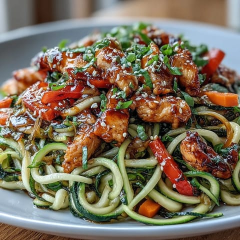 Healthy Easy Zucchini Noodle Stir Fry