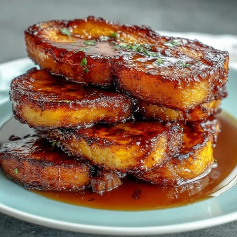 Soul Food Candied Yams with Brown Sugar Syrup: Tender sweet potatoes glazed in a buttery brown sugar syrup, spiced with cinnamon and nutmeg.