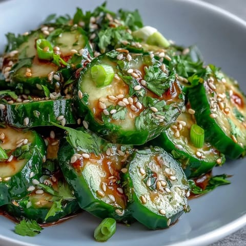 Asian Cucumber Sesame Vinegar