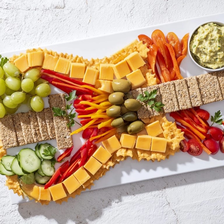 Imagine a vibrant Rock Star Guitar Snack Platter: savory bites, cheeses, and colorful vegetable "strings."
