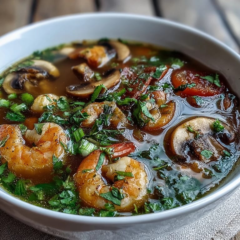 Hot Tom Yum Soup with shrimp, sliced tomatoes, and Thai chiles, ideal for a gluten-free dinner option.