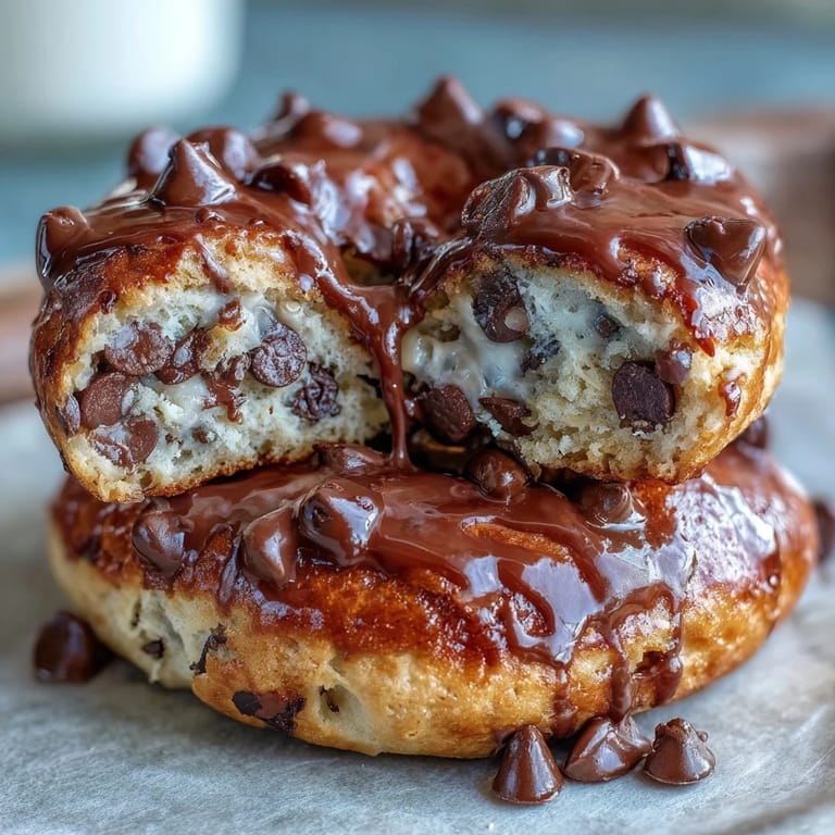 Soft and fluffy chocolate chip protein bagels made with Greek yogurt and whole wheat flour, ideal for meal prep and on-the-go nutrition.  