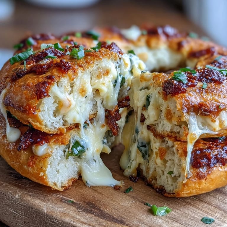 Golden, high-protein bagels bursting with melted cheddar and zesty jalapeños, perfect for a hearty, flavorful start to your day.