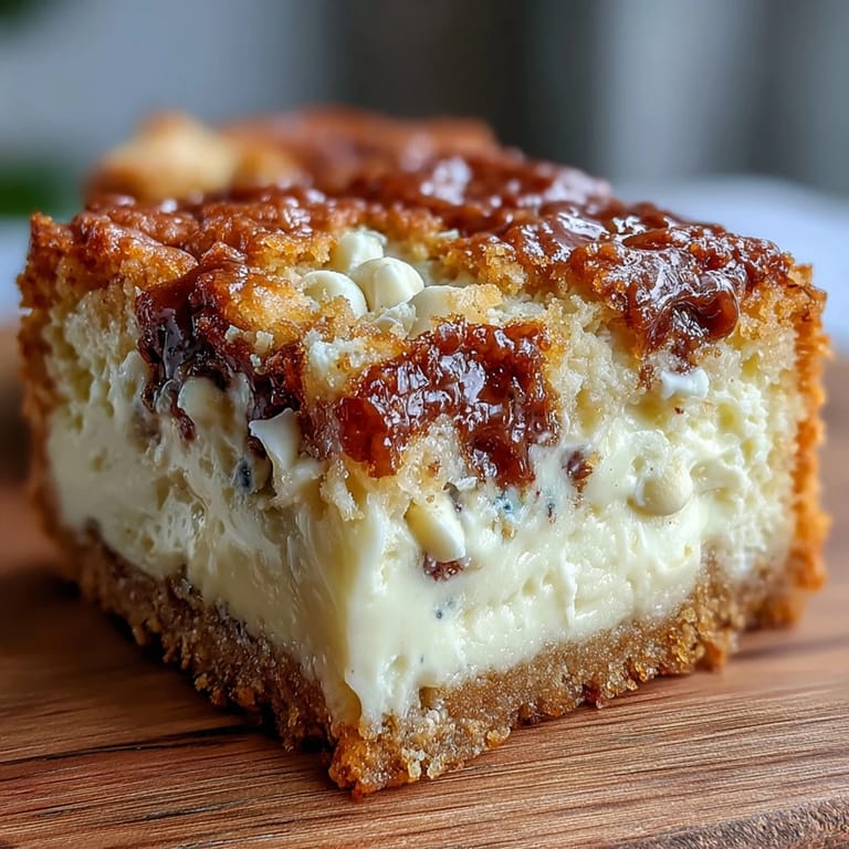 Buttery cookie bars infused with clotted cream and studded with white chocolate, cut into perfect squares.